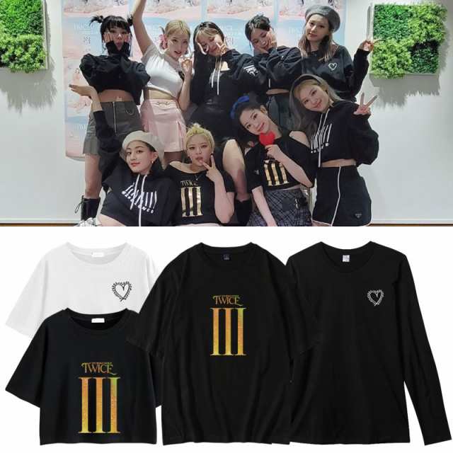 送料無料◇ TWICE 4TH WORLD TOUR III 風 韓流グッズ 半袖 Tシャツ 春